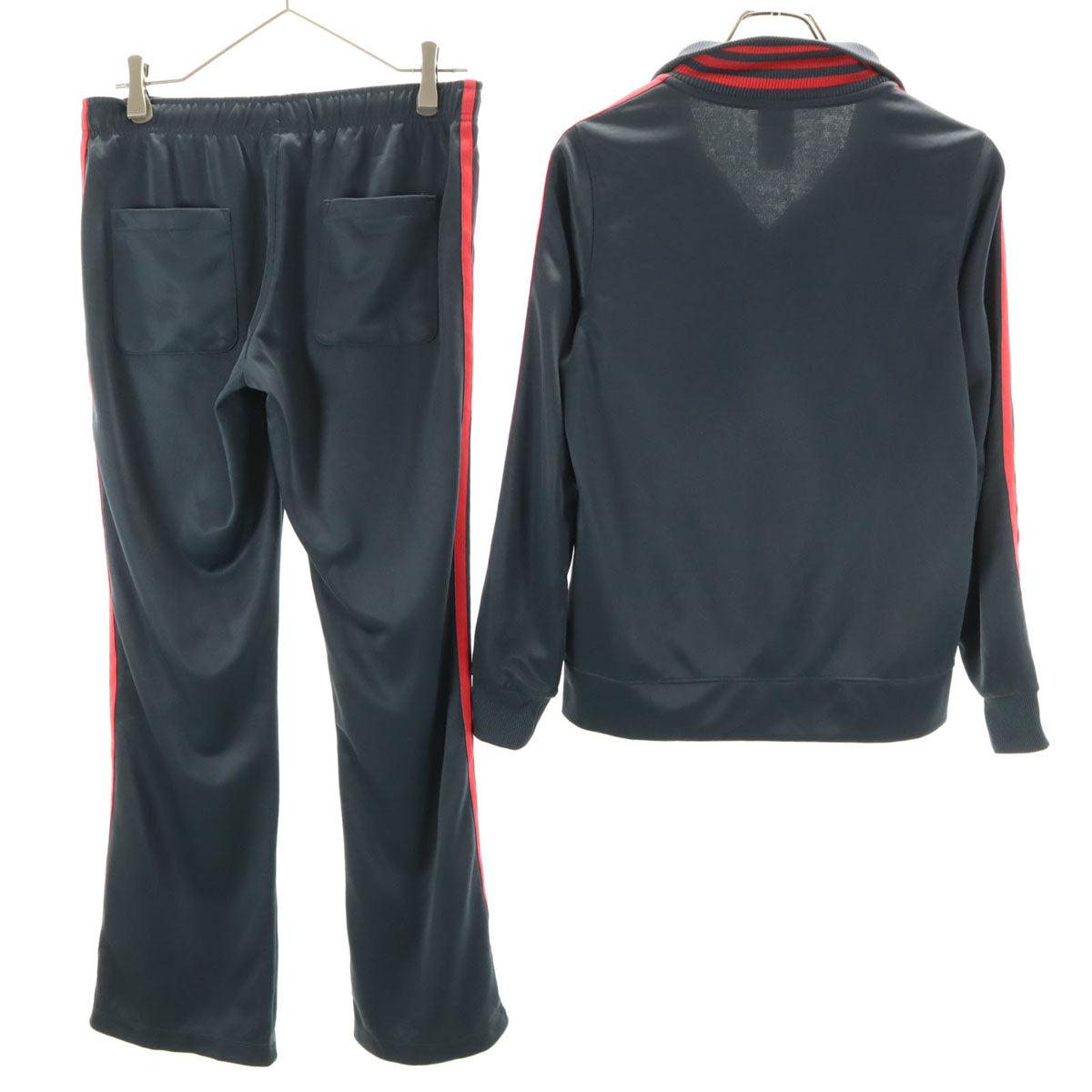 adidas アディダス トラックジャケット 上下 セットアップ M グレー ジャージ レディース