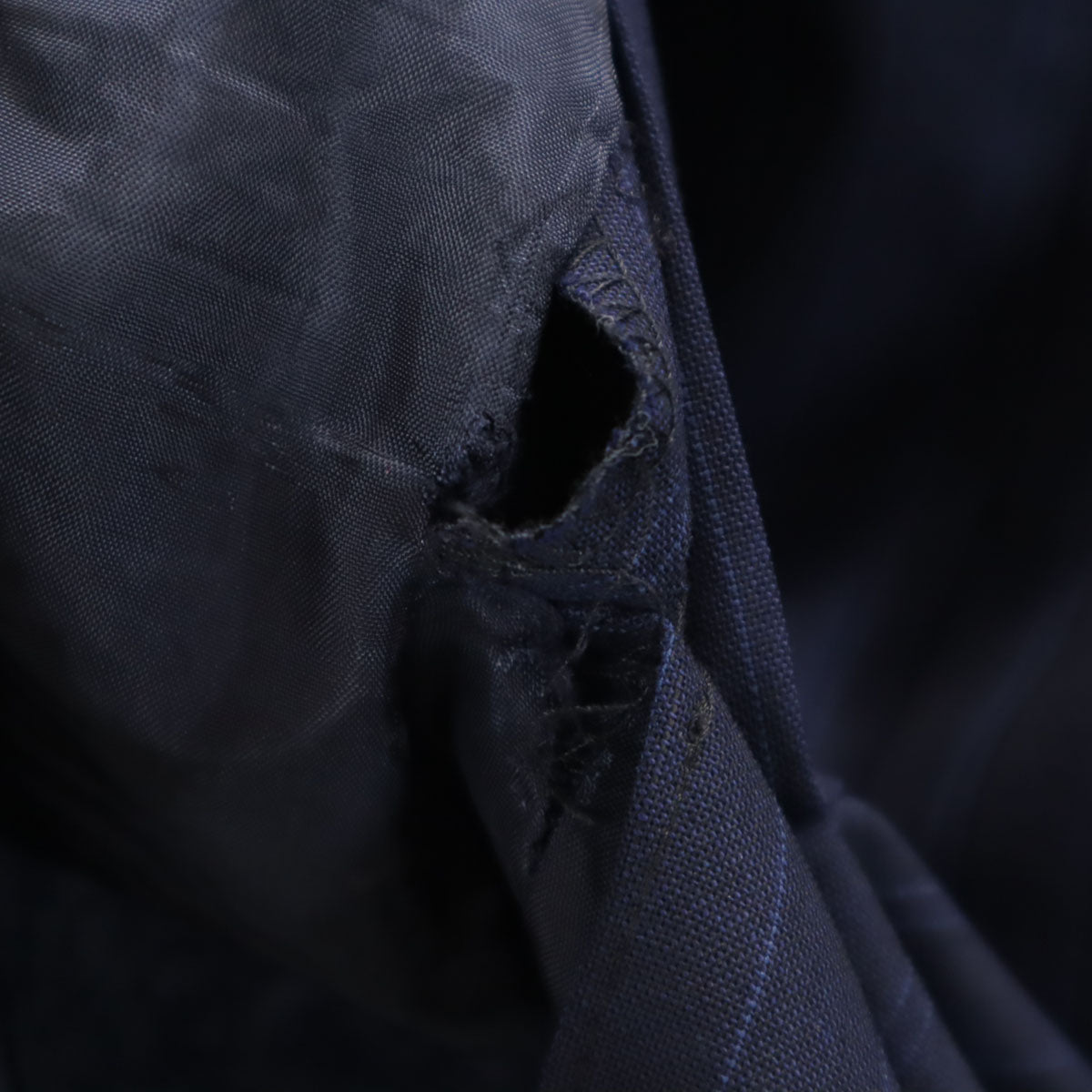 Brooks Brothers ブルックスブラザーズ ストライプ柄 スカートスーツ 上下 セットアップ 2/4 ネイビー レディース