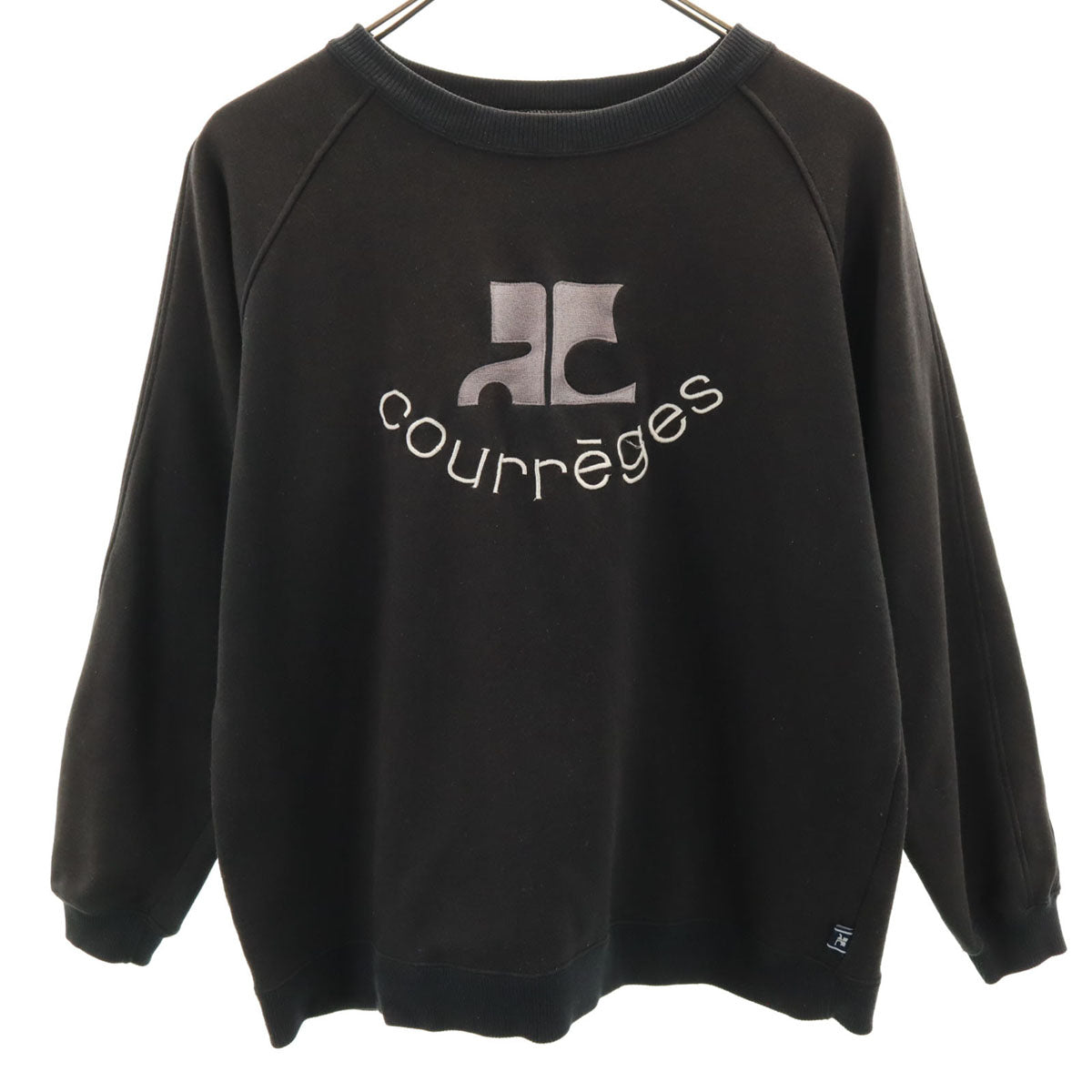 courreges クレージュ 長袖 スウェット トレーナー 160A ブラック キッズ