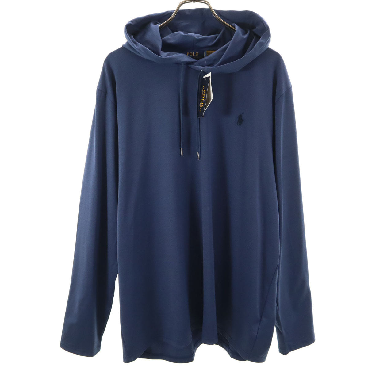 未使用 POLO RALPH LAUREN ポロラルフローレン 長袖 パーカー XL ネイビー 天竺 メンズ