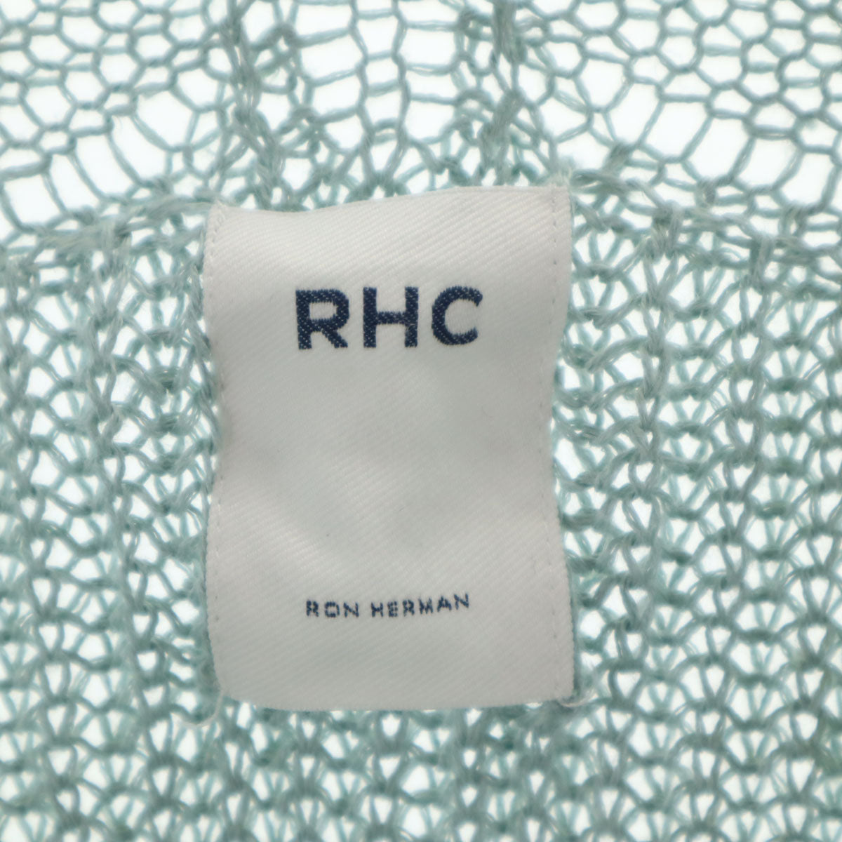 RHC Ron Herman アールエイチシー ロンハーマン リネン 長袖 Vネック ニット S ミント系 レディース