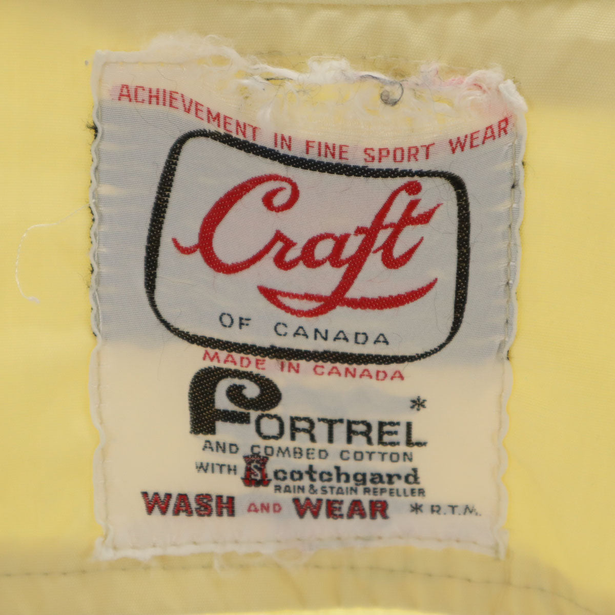 CRAFT クラフト 50s 60s カナダ製 ヴィンテージ スウィングトップ ブルゾン S クリーム色 ジャケット メンズ