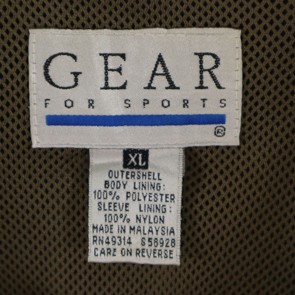 GEAR FOR SPORTS ギアスポーツ 90s 00s オールド プルオーバー ジャケット XL ブラック メンズ