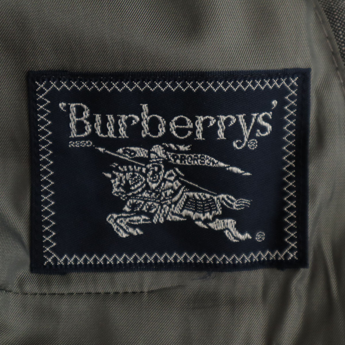 Burberrys バーバリーズ 90s オールド ストライプ柄 テーラードジャケット BE4 グレー メンズ