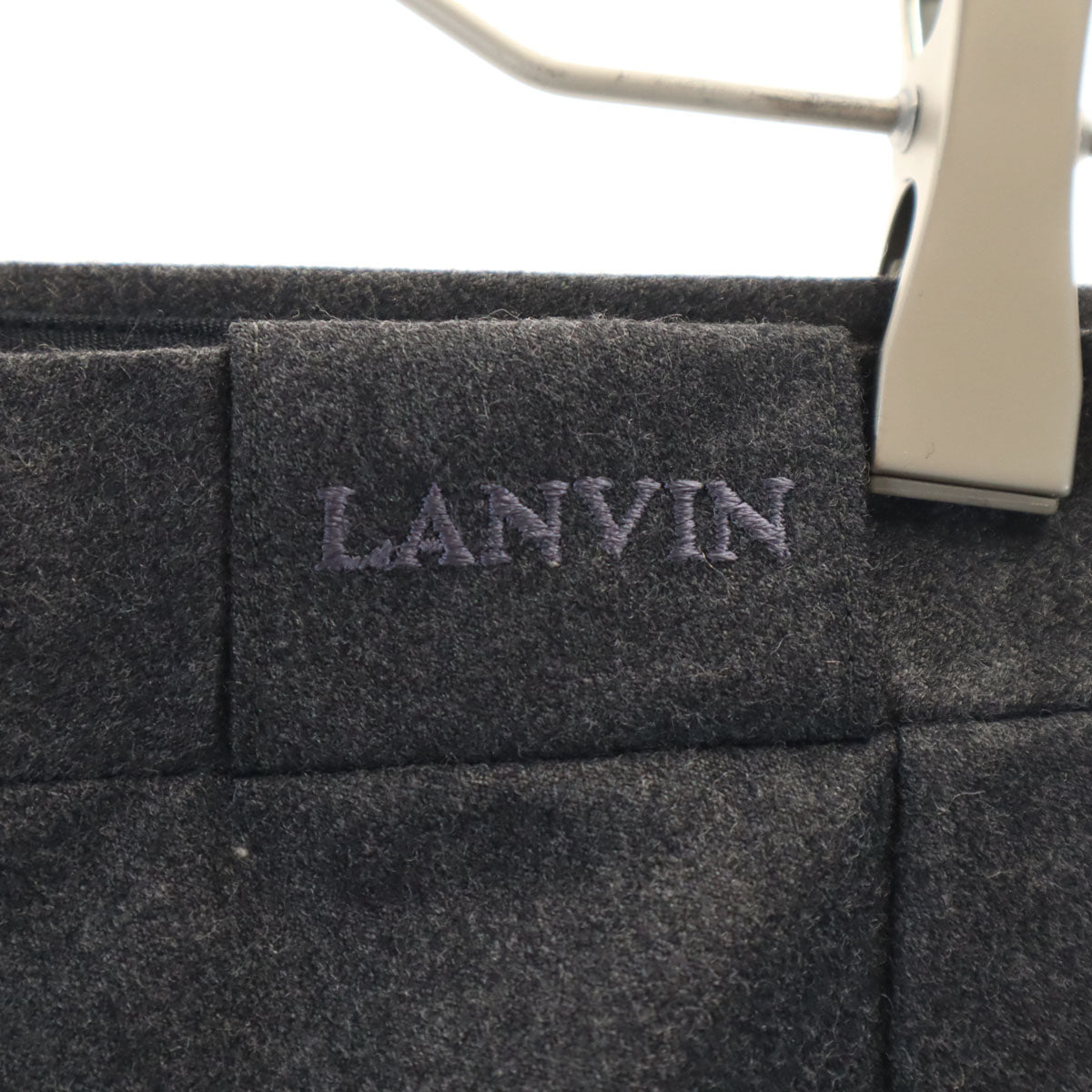 LANVIN ランバン 90s オールド スーツ 上下 セットアップ 50-46/88 チャコールグレー メンズ