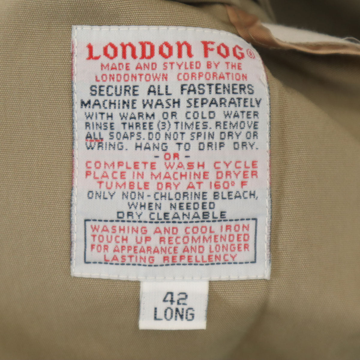 LONDON FOG ロンドンフォグ 80s ヴィンテージ トレンチコート 42 ベージュ メンズ