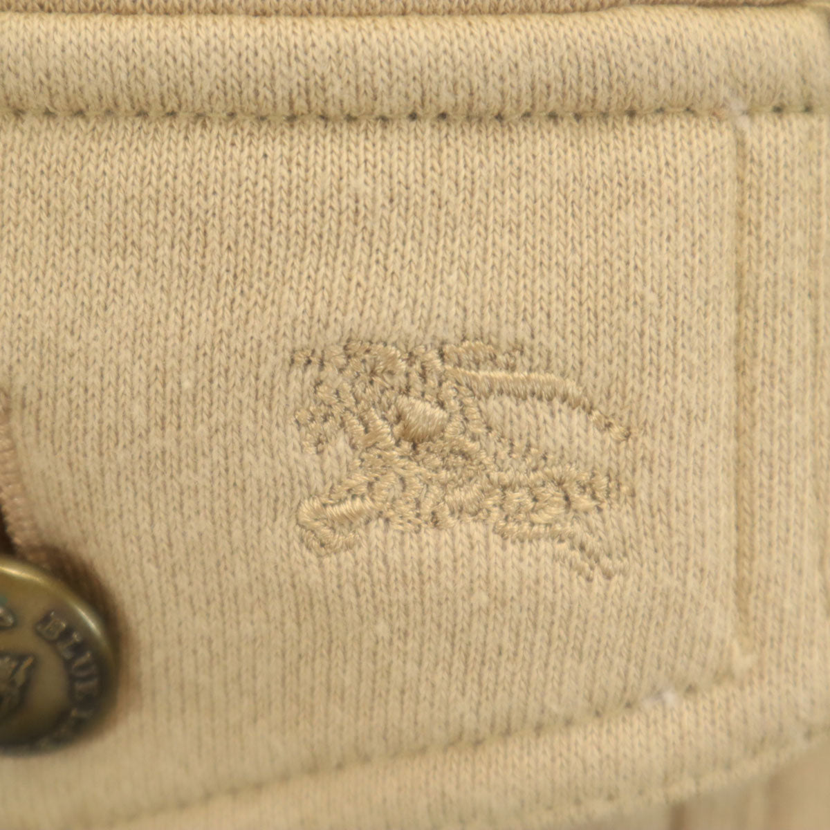 BURBERRY LONDON BLUE LABEL バーバリー ロンドン ブルーレーベル 日本製 スウェット サファリジャケット 38 ベージュ 三陽商会 レディース