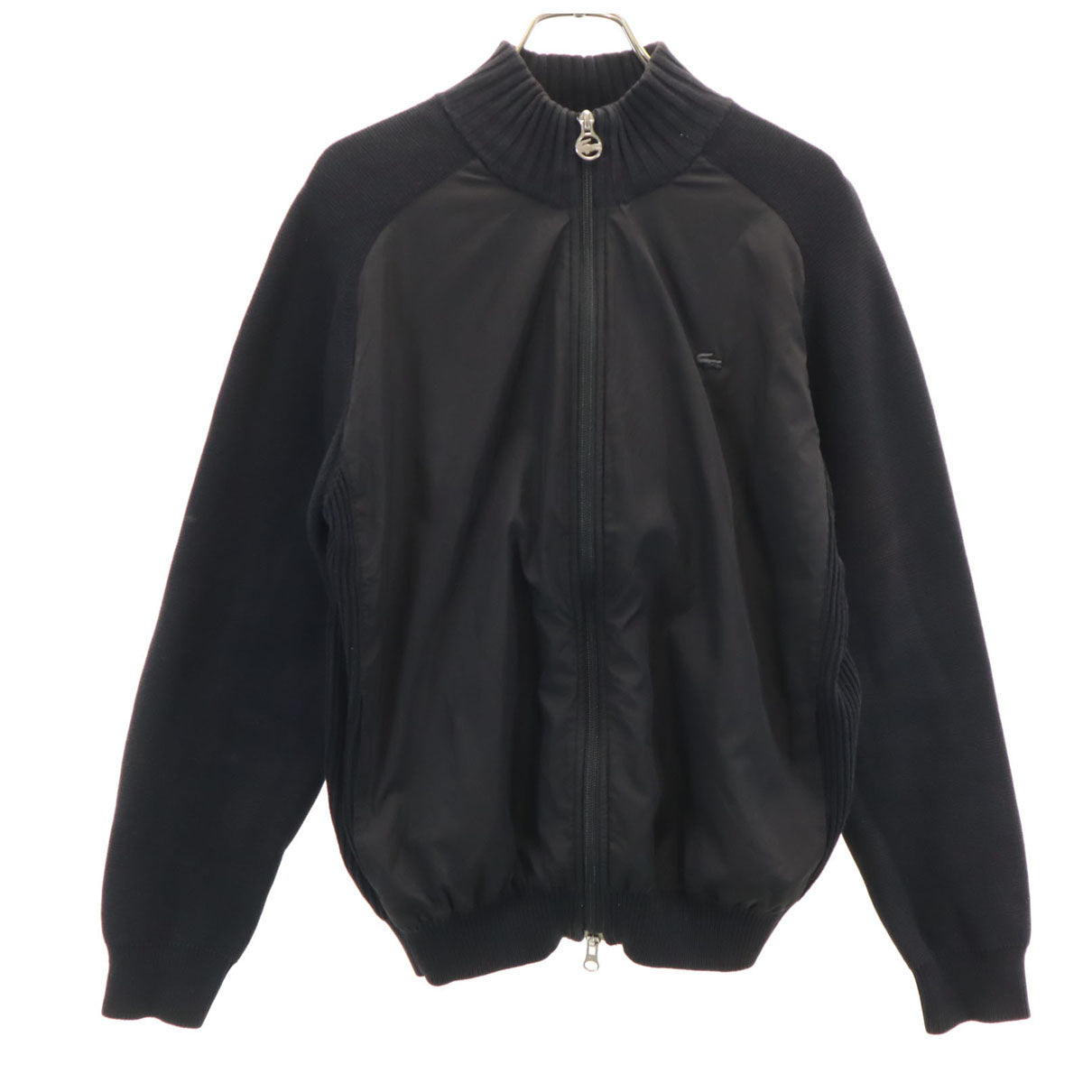 LACOSTE SPORT ラコステスポーツ ニットジャケット 4 ブラック メンズ