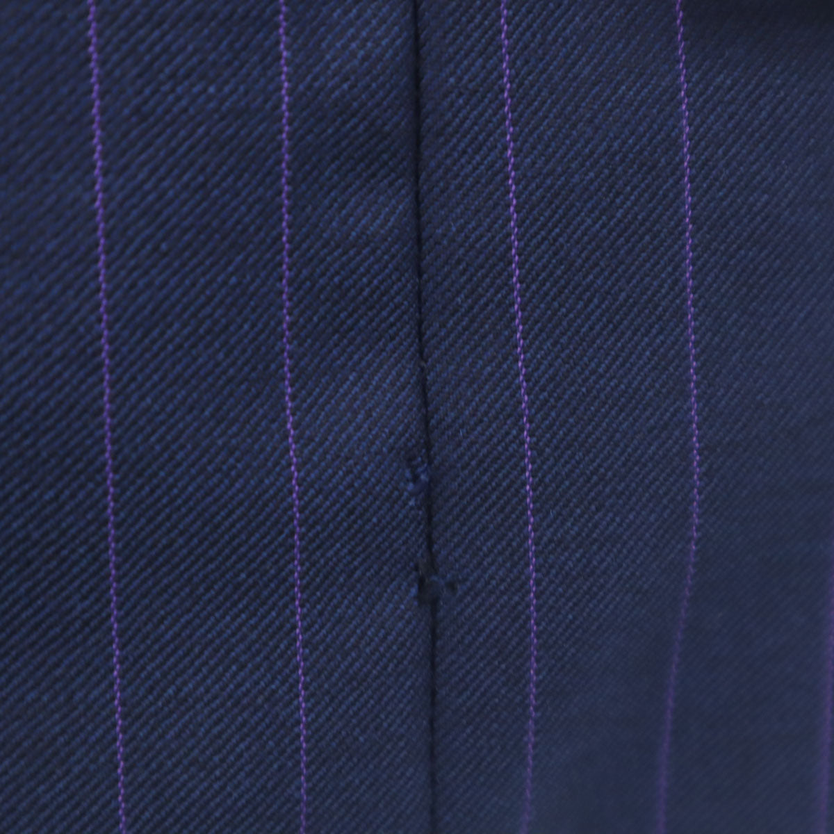 DORMEUIL ドーメル ウール ストライプ柄 テーラードジャケット ネイビー メンズ