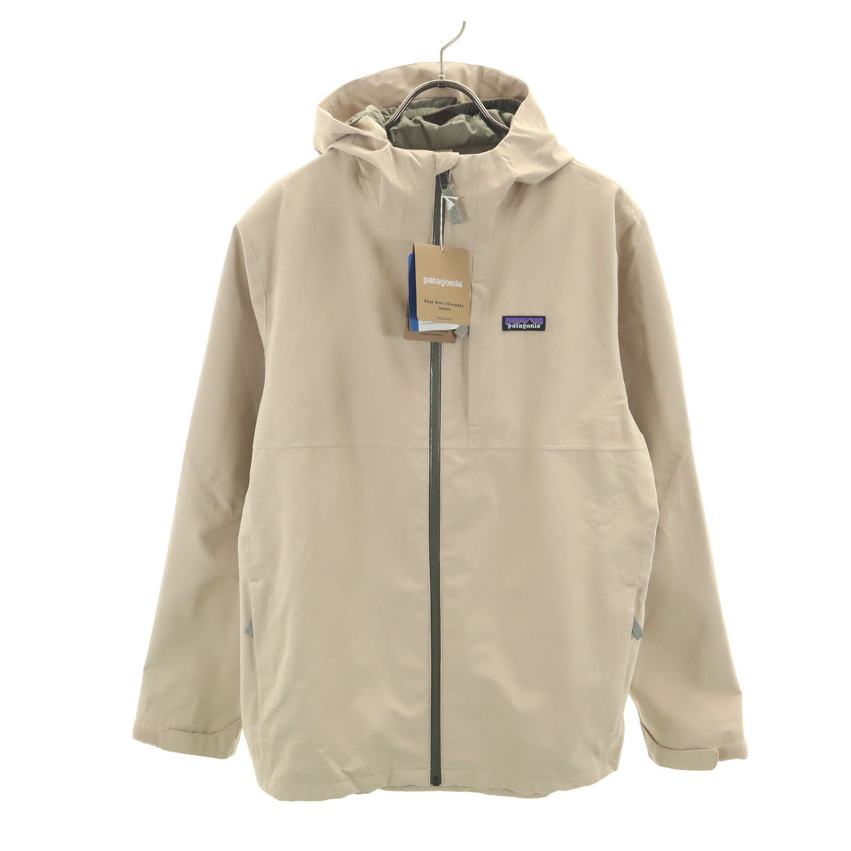 未使用 patagonia パタゴニア 4in1 エブリデー ジャケット XXL 16-18 ベージュ 68035FA22 アウトドア キッズ