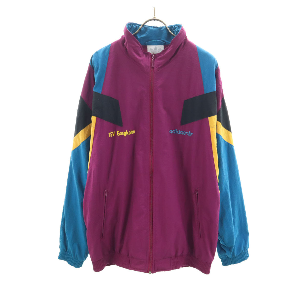 adidas アディダス 80s ヴィンテージ ナイロンジャケット M パープル メンズ