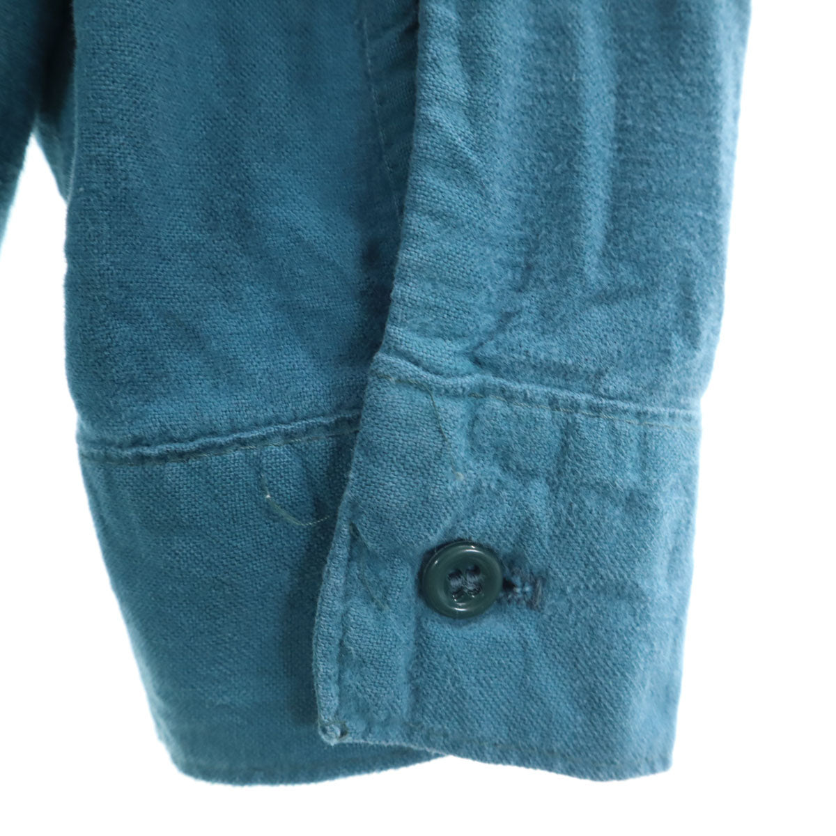 FIVE BROTHER ファイブブラザー 70s ヴィンテージ USA製 シャモアクロス 長袖 シャツ L ライトブルー メンズ