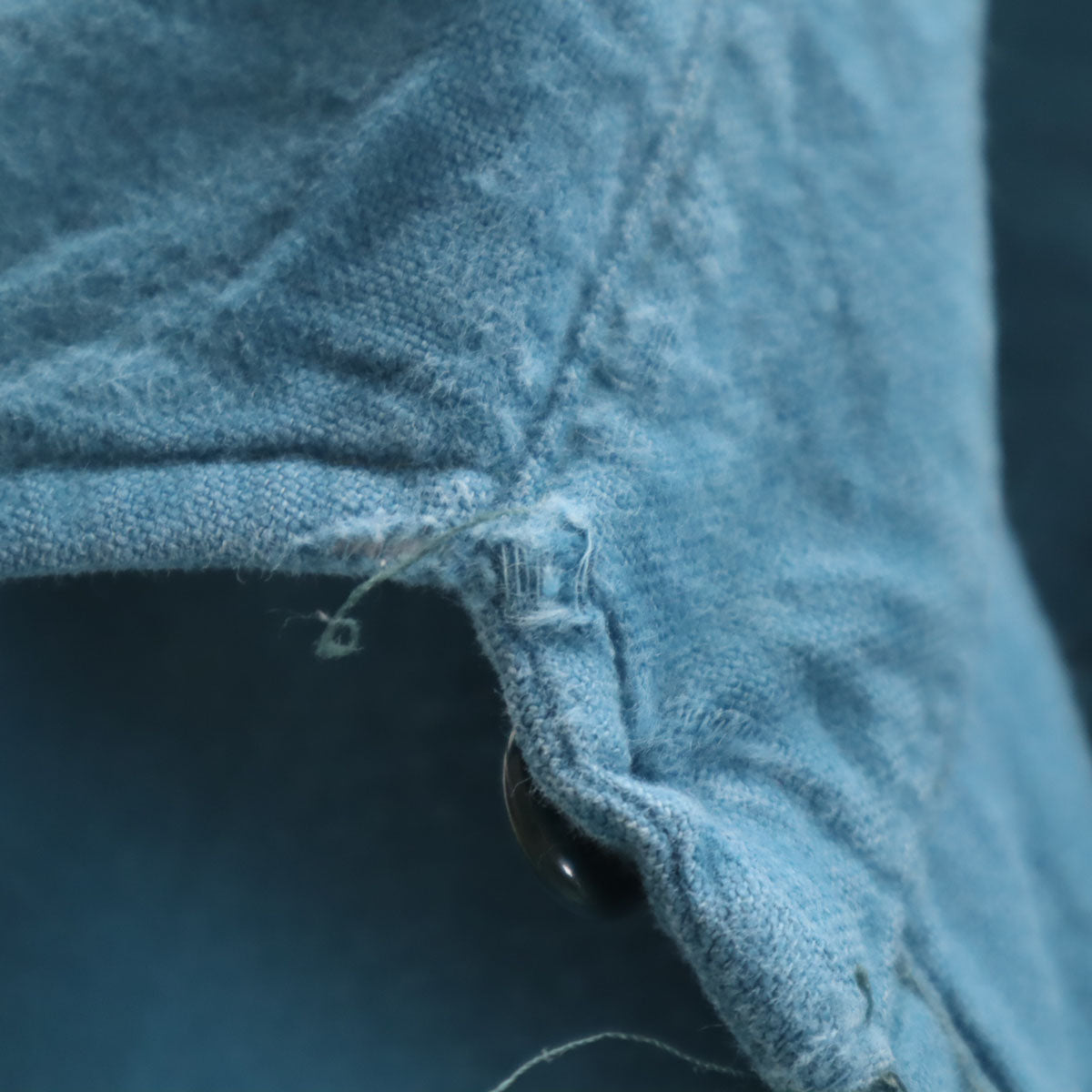 FIVE BROTHER ファイブブラザー 70s ヴィンテージ USA製 シャモアクロス 長袖 シャツ L ライトブルー メンズ