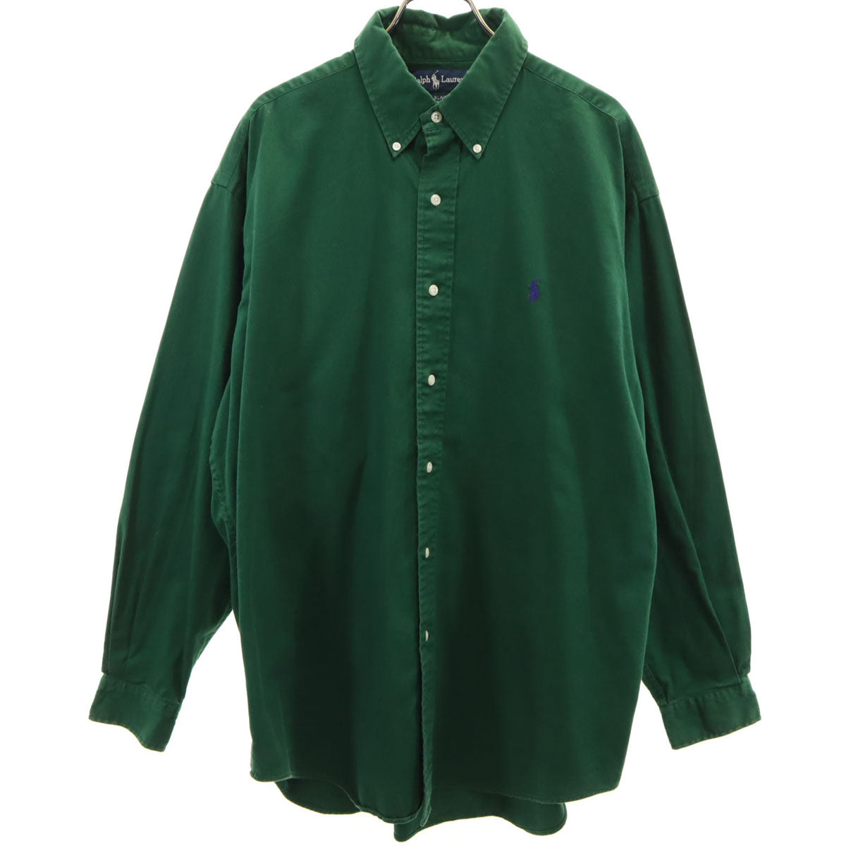 RALPH LAUREN ラルフローレン 長袖 ボタンダウンシャツ L グリーン系 メンズ