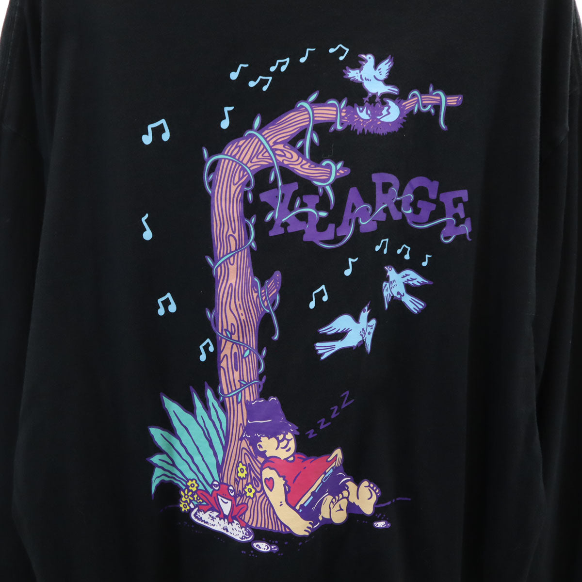 XLARGE エクストララージ 長袖 Tシャツ L ブラック ロンT メンズ