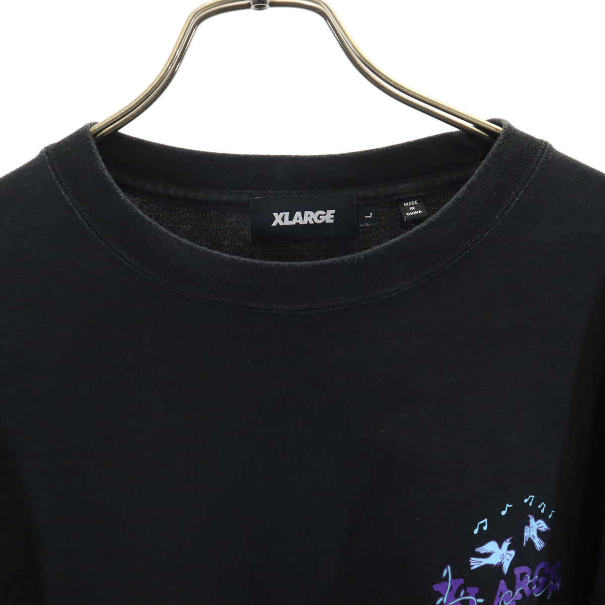 XLARGE エクストララージ 長袖 Tシャツ L ブラック ロンT メンズ