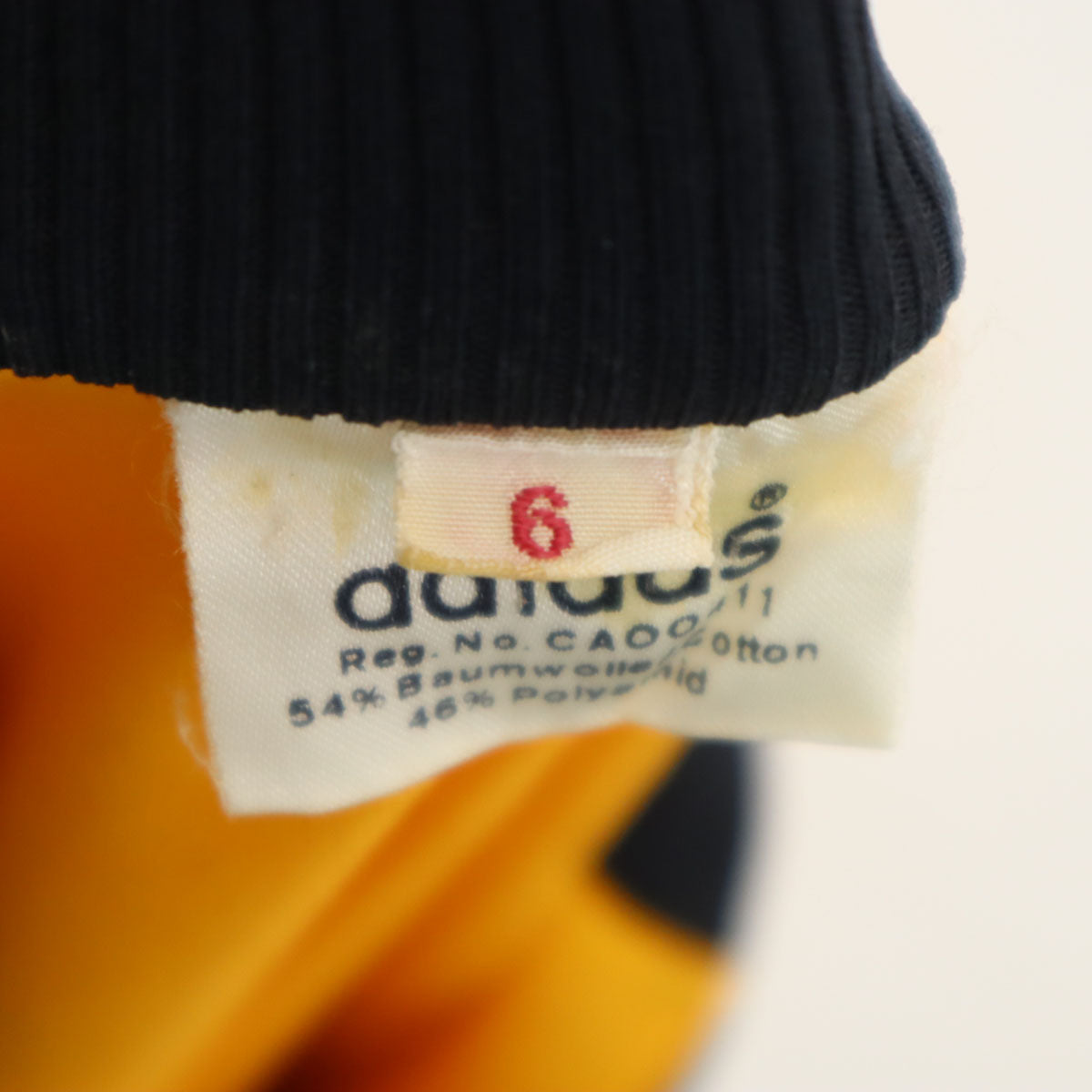 adidas アディダス 80s ヴィンテージ トラックジャケット 6 山吹色 ジャージ メンズ