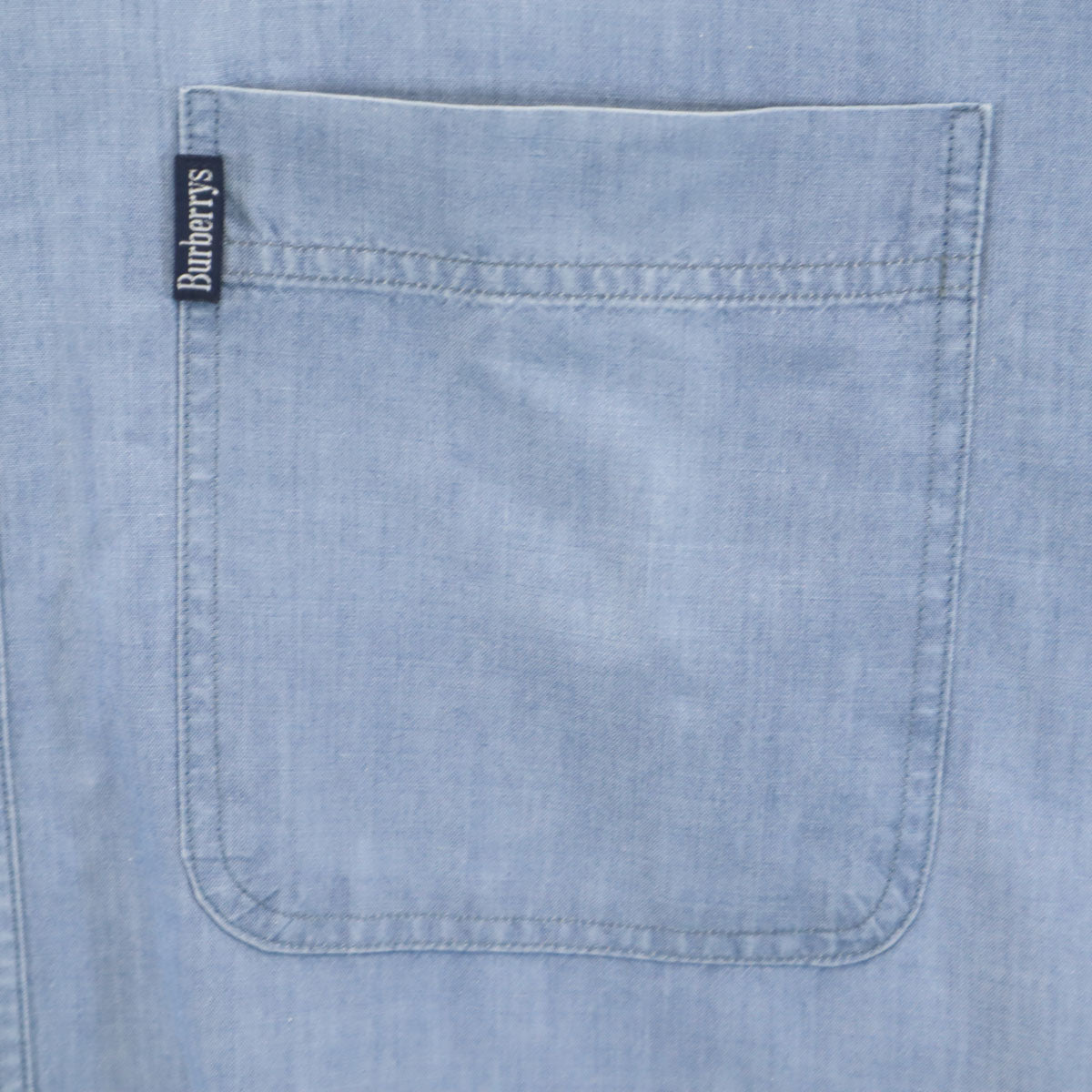Burberrys バーバリーズ 90s 日本製 オールド 長袖 インディゴ染め シャンブレーシャツ L ブルー系 メンズ