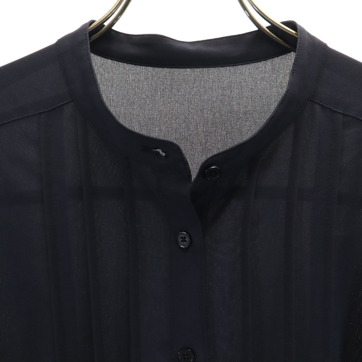 MACKINTOSH PHILOSOPHY マッキントッシュフィロソフィー 長袖 シャツワンピース 38 ネイビー プルオーバー レディース