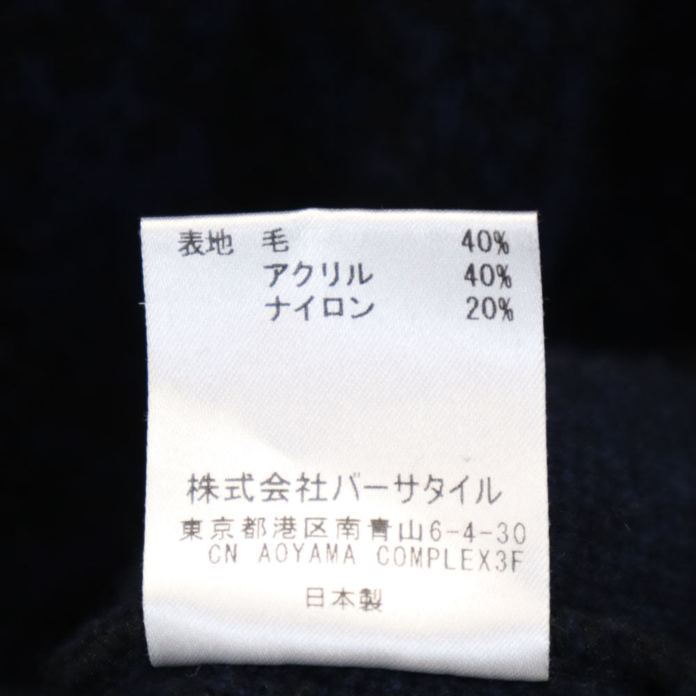 CoSTUME NATIONAL コスチュームナショナル 日本製 ウールブレンド 長袖 Vネック セーター S 黒系 ニット レディース