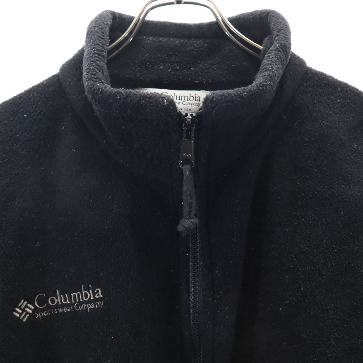 Columbia コロンビア USA製 フリースジャケット XL 黒 アウトドア メンズ