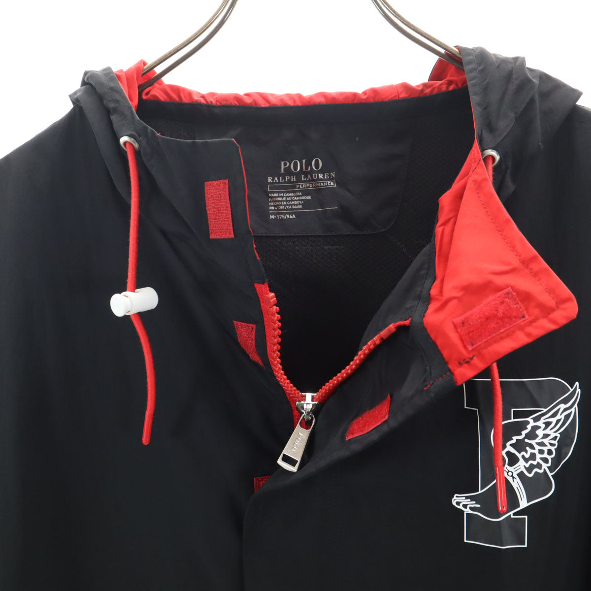 POLO RALPH LAUREN ポロラルフローレン Pウィング アノラックパーカー M ブラック プルオーバー メンズ