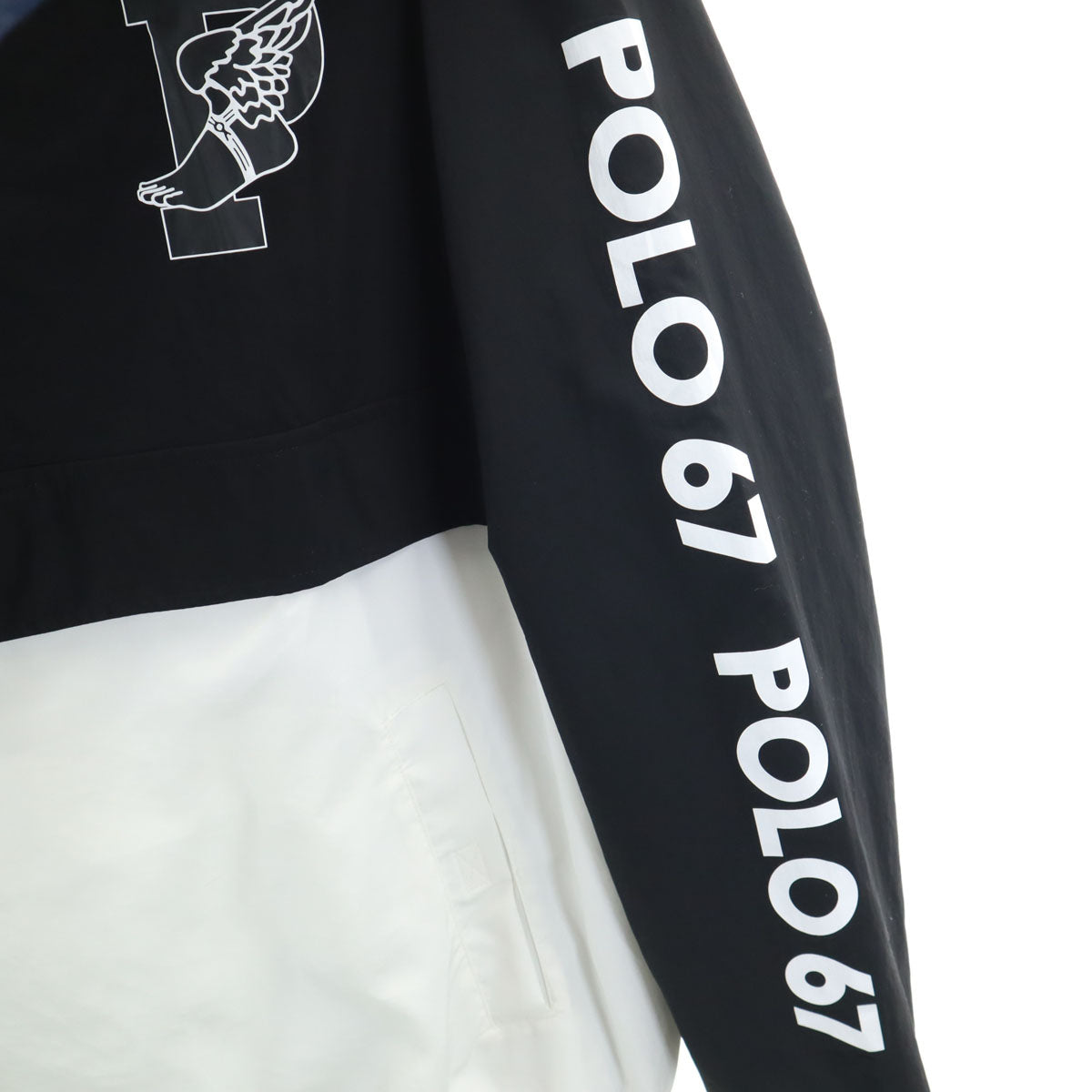POLO RALPH LAUREN ポロラルフローレン Pウィング アノラックパーカー M ブラック プルオーバー メンズ
