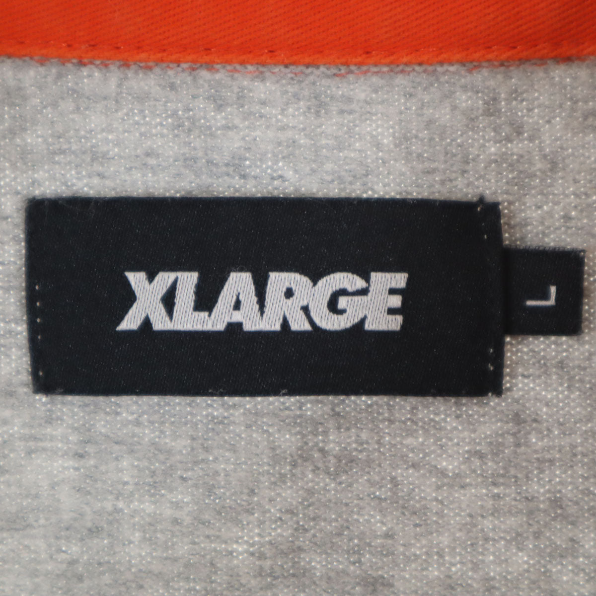 XLARGE エクストララージ 長袖 ハーフジップ ラガーシャツ L グレー メンズ
