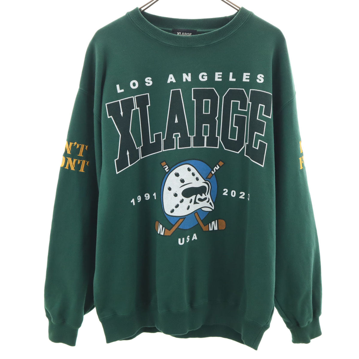 XLARGE エクストララージ 長袖 スウェット トレーナー M グリーン メンズ