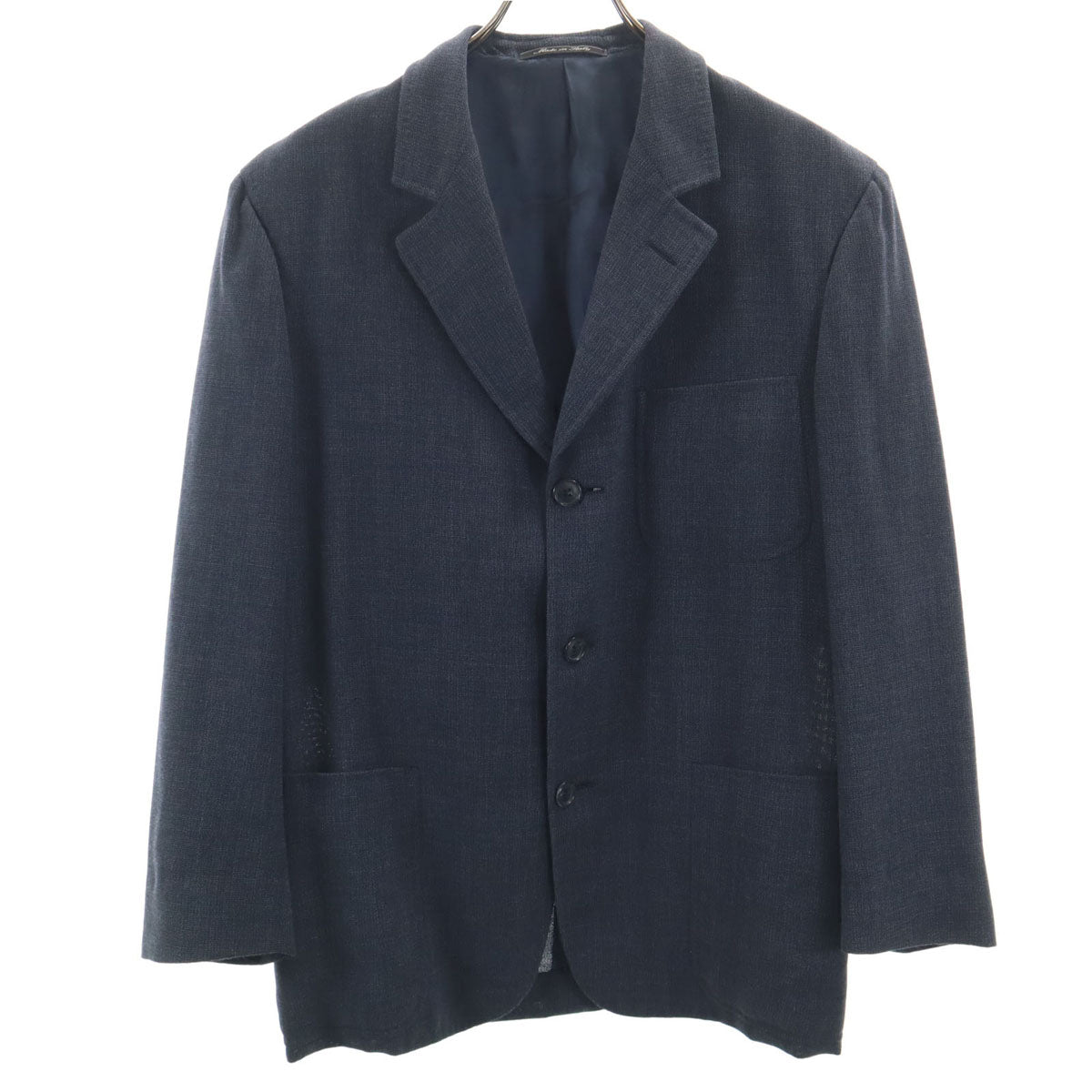 Dunhill ダンヒル イタリア製 テーラードジャケット 48 ネイビー アンコン メンズ