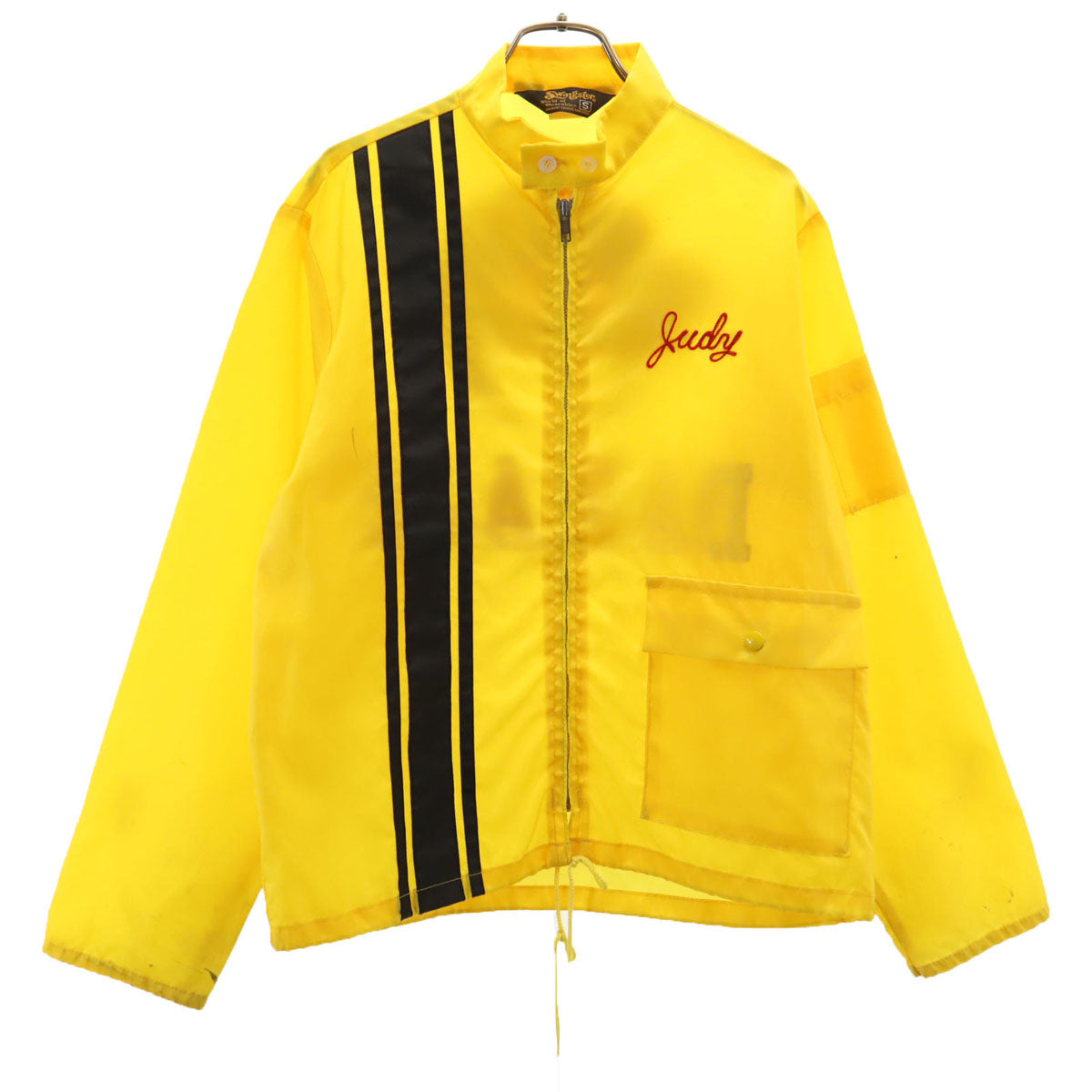 Swingster スウィングスター 70s ヴィンテージ レーサージャケット シュラインクラブ フリーメイソン ナイロンジャケット S イエロー メンズ