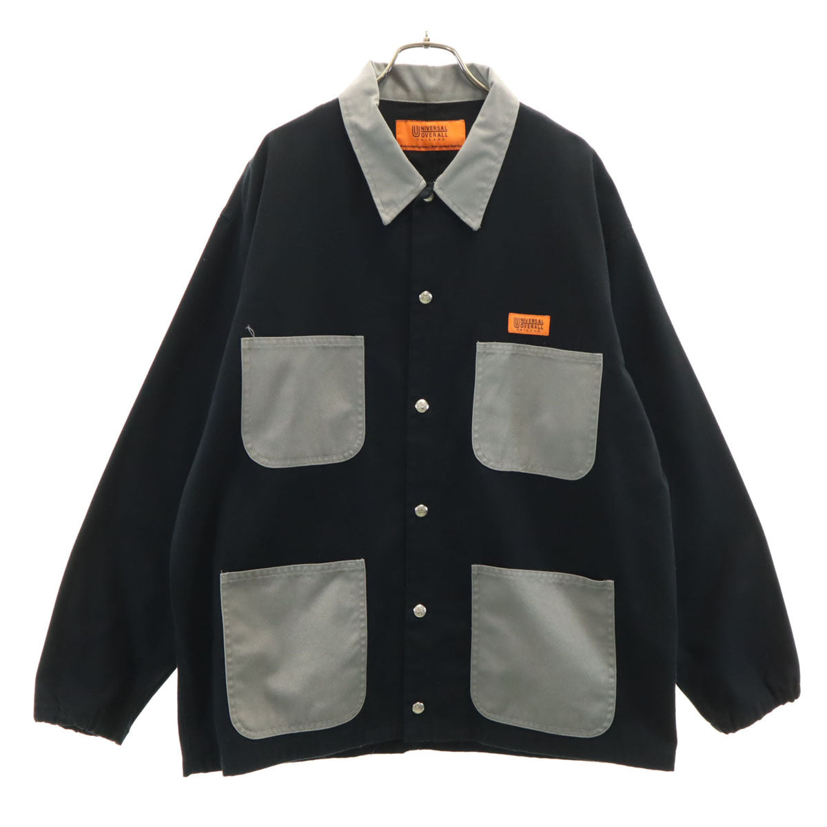 UNIVERSAL OVERALL ユニバーサルオーバーオール カバーオール XL ブラック メンズ