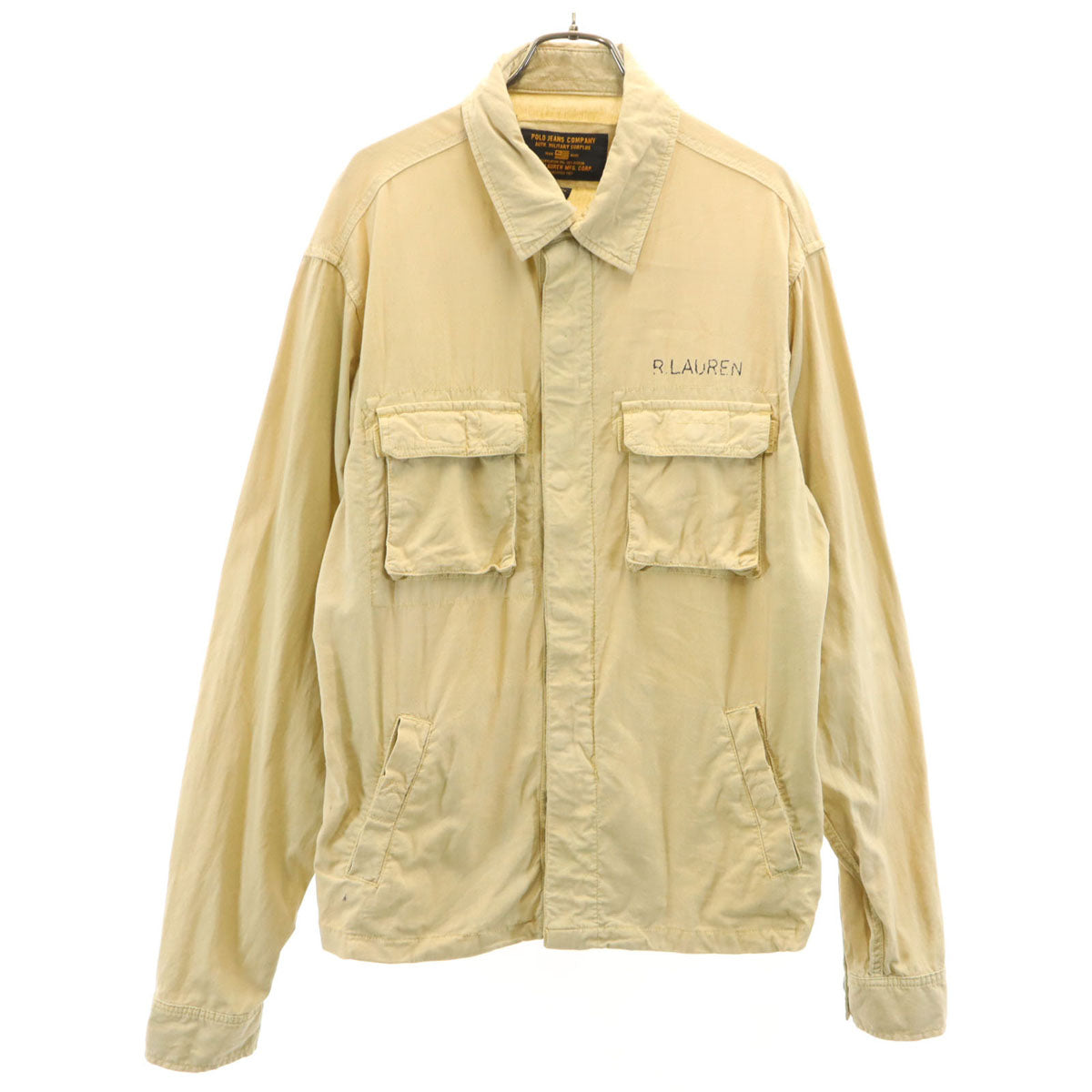 POLO JEANS COMPANY ポロジーンズカンパニー ミリタリージャケット M ベージュ メンズ