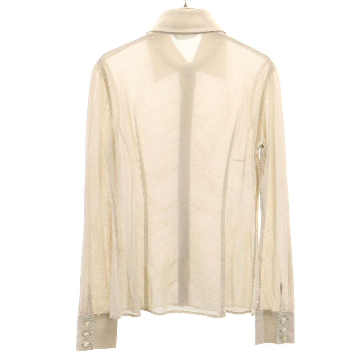HYSTERICS ヒステリックス 日本製 長袖 シースルー シャツ FREE ベージュ ブラウス レディース