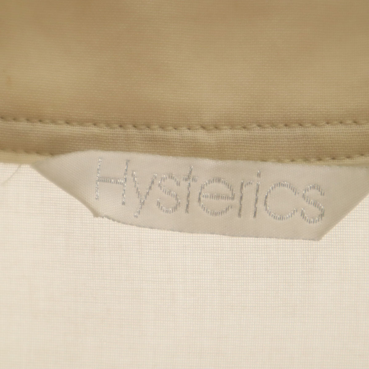 HYSTERICS ヒステリックス 日本製 長袖 シースルー シャツ FREE ベージュ ブラウス レディース