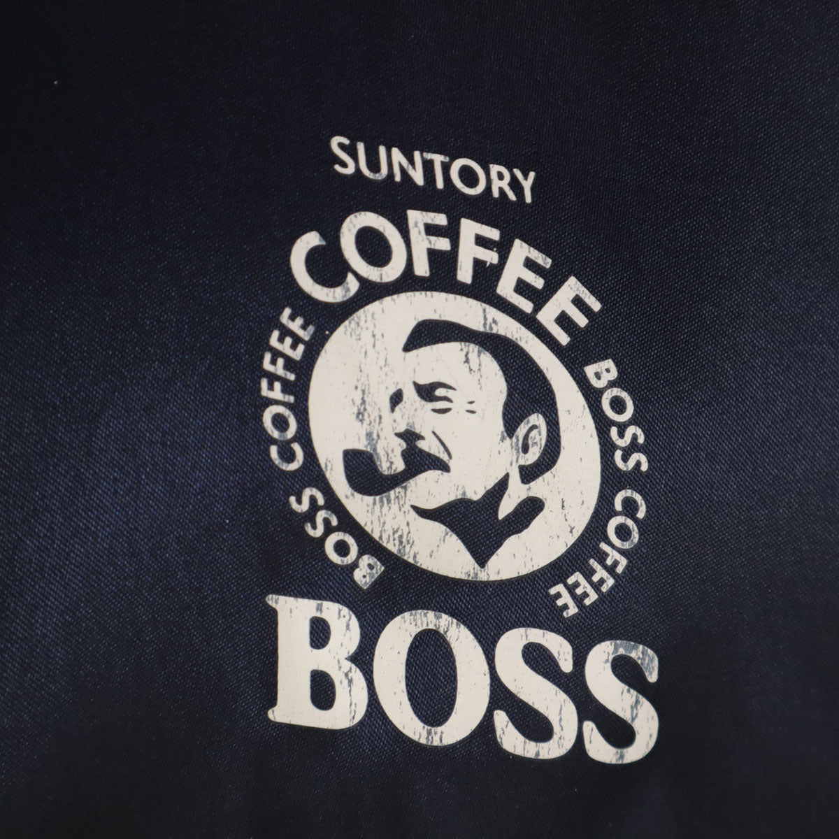 SUNTORY サントリー バックプリント BOSS COFFEE スタジャン ネイビー メンズ