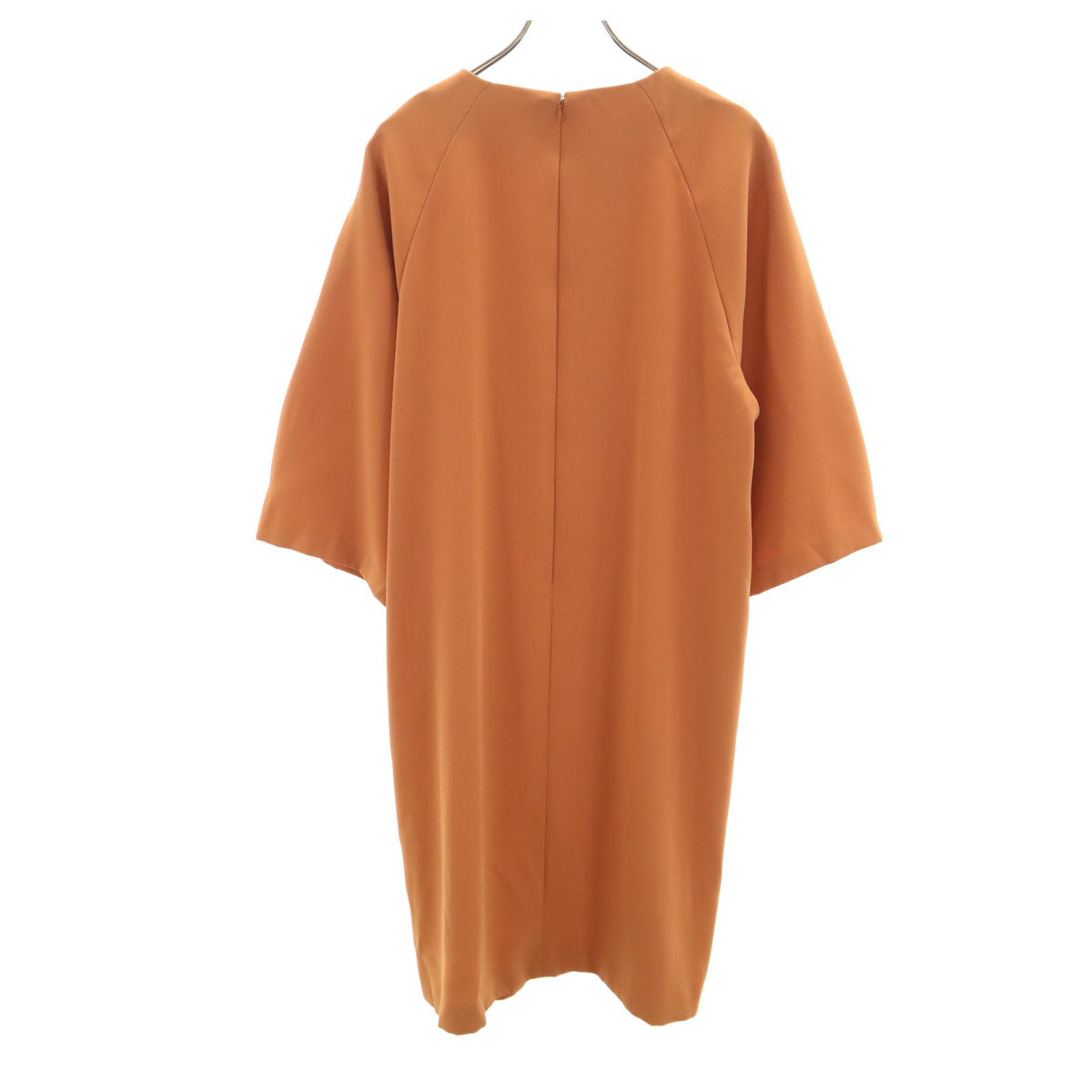 ADORE アドーア 日本製 長袖 ワンピース 38 オレンジ レディース