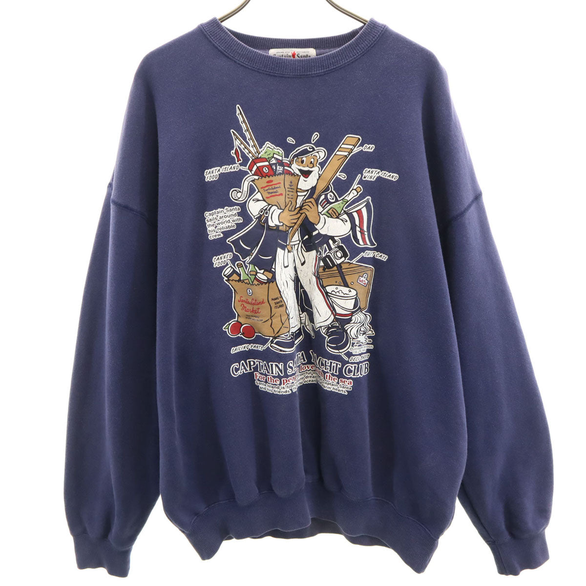 CAPTAIN SANTA キャプテンサンタ 日本製 長袖 スウェット トレーナー L ネイビー メンズ