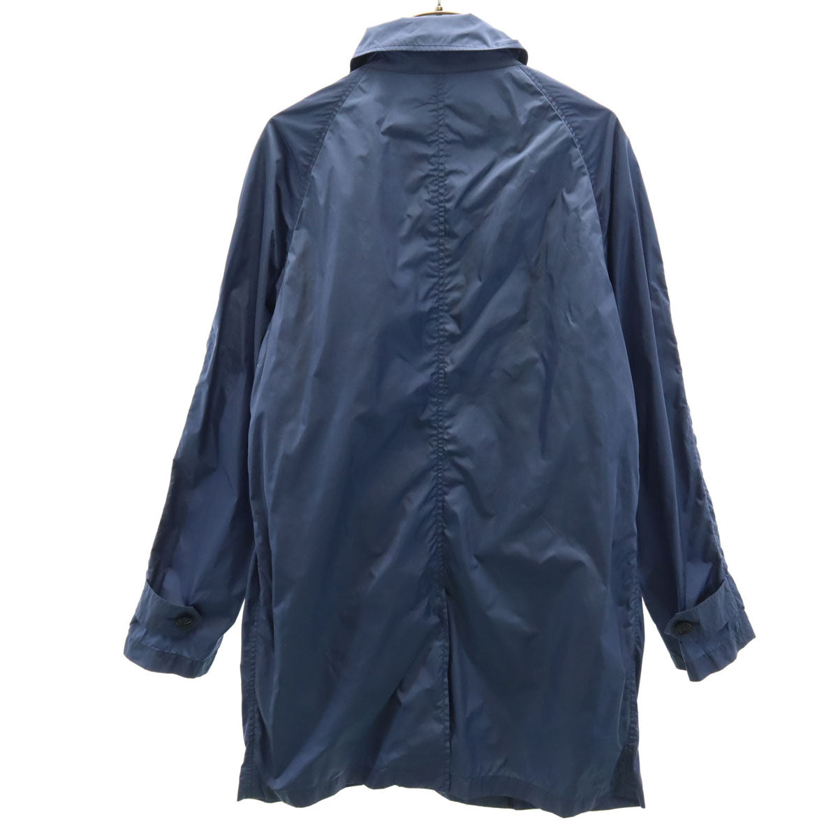 ESTNATION エストネーション ナイロン ステンカラーコート S ネイビー メンズ