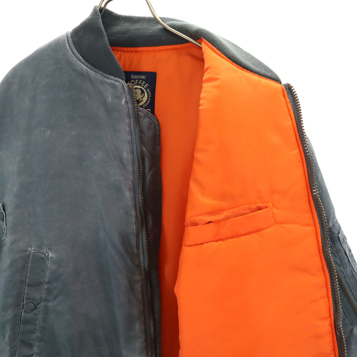 サントリー ボス MA-1 フライトジャケット グレー メンズ