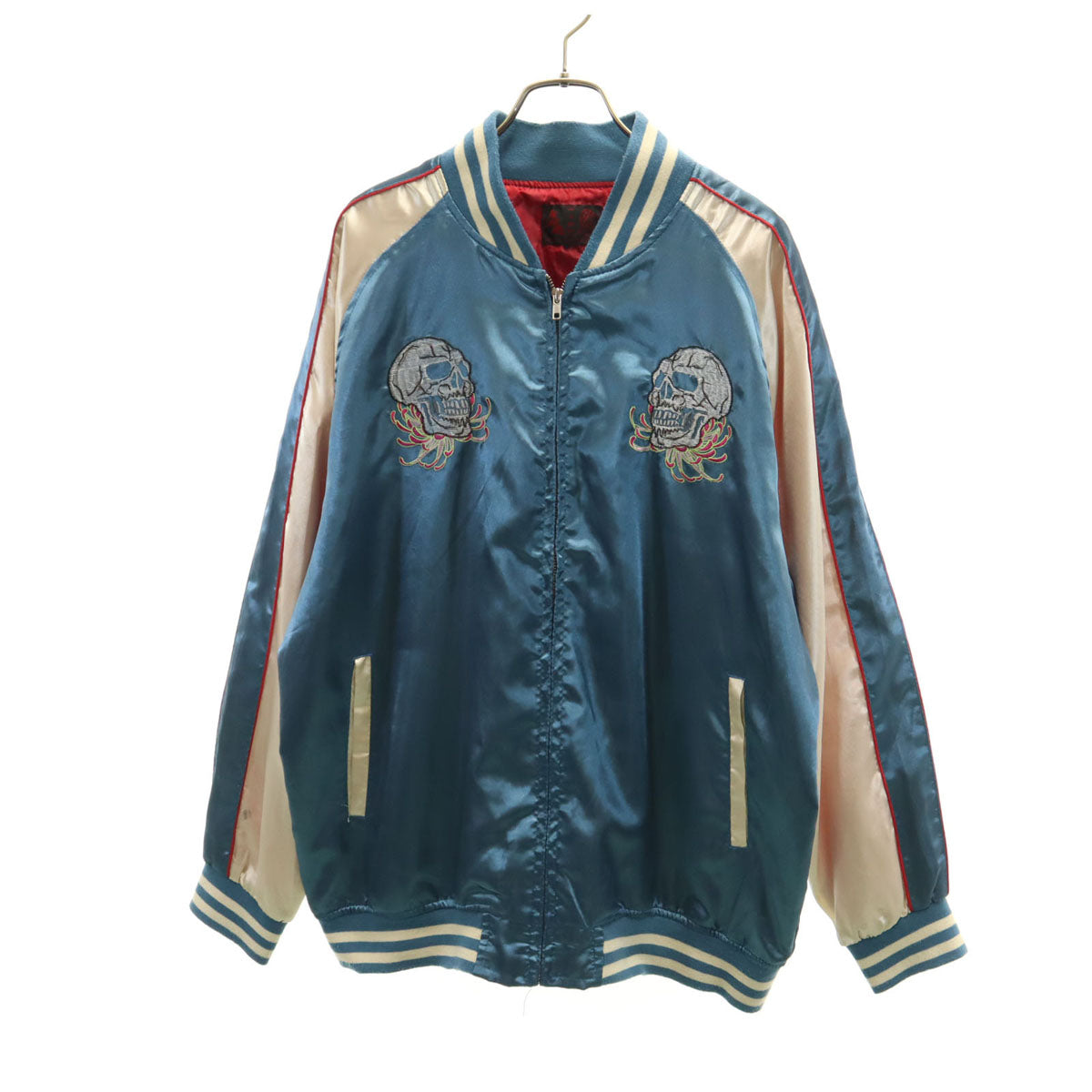 一心如鏡 イッシンニョキョウ スカジャン ブルー系 メンズ