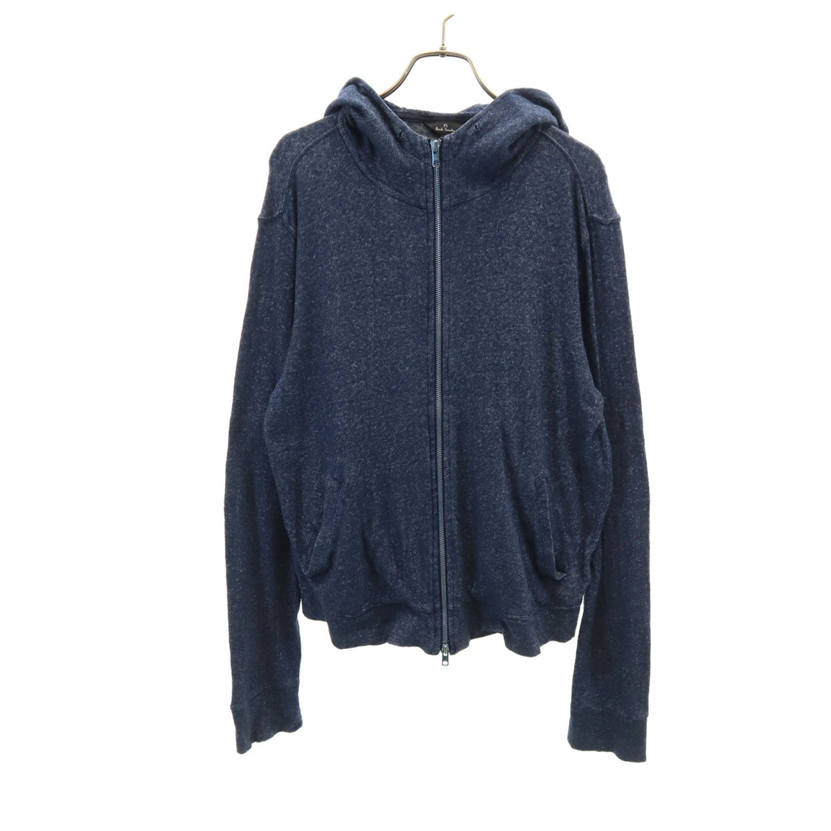 PS Paul Smith ピーエスポールスミス 日本製 長袖 ジップパーカー L ネイビー レディース