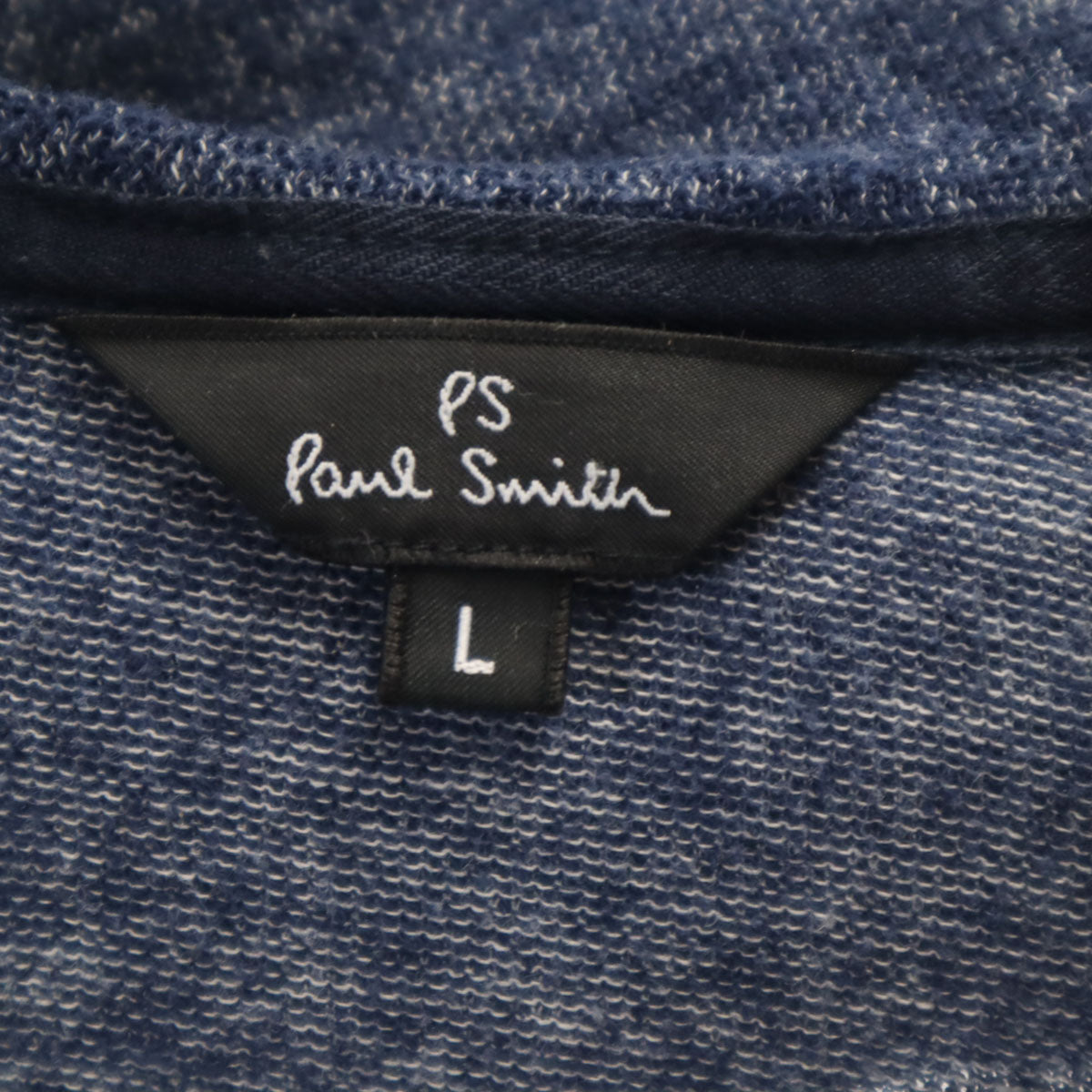 PS Paul Smith ピーエスポールスミス 日本製 長袖 ジップパーカー L ネイビー レディース