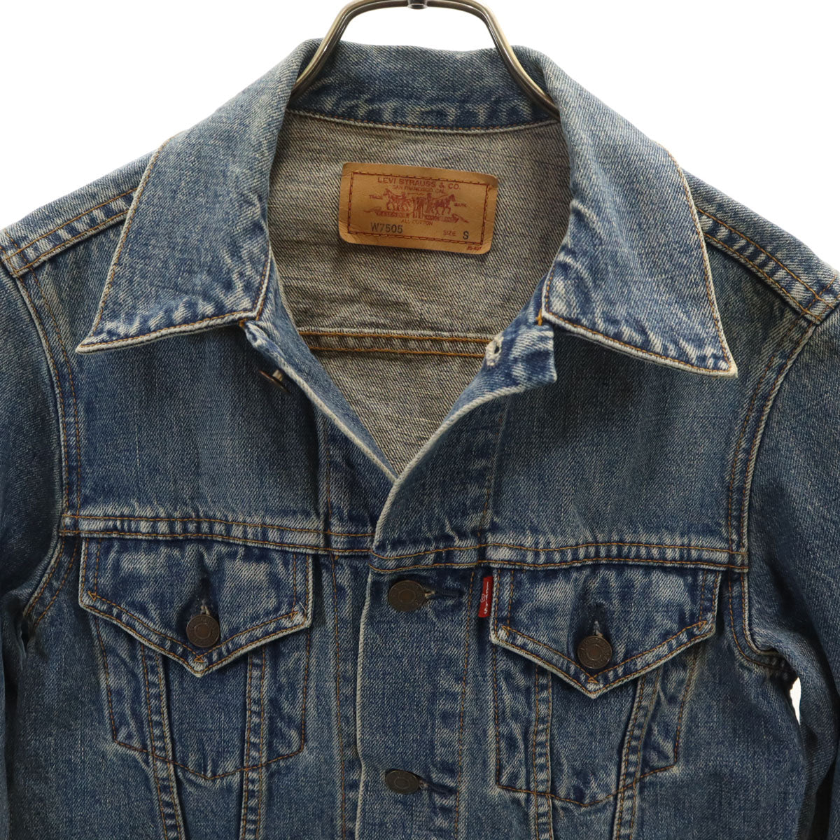 Levi's リーバイス 90s W7505 オールド デニムジャケット S ウォッシュブルー ジージャン トラッカー レディース