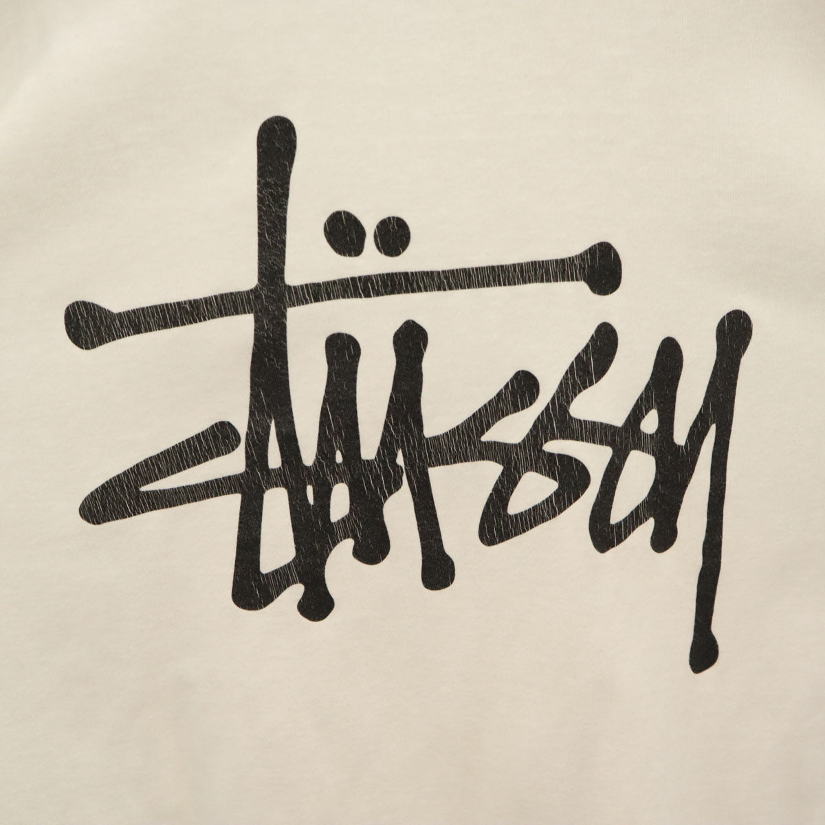 STUSSY ステューシー バックロゴ 長袖 Tシャツ XL ホワイト ロンT メンズ