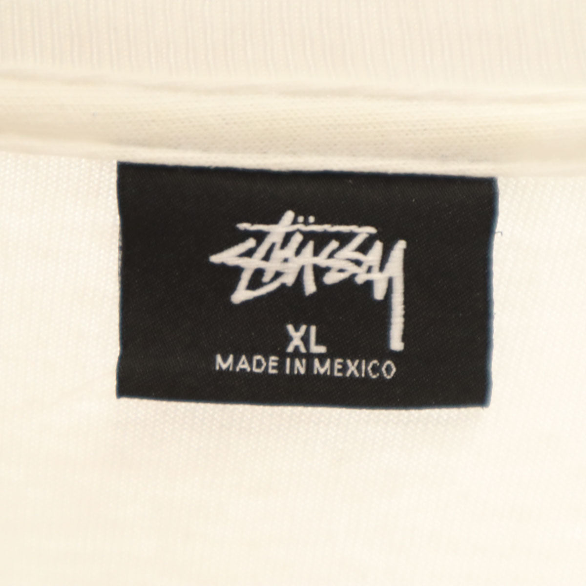 STUSSY ステューシー バックロゴ 長袖 Tシャツ XL ホワイト ロンT メンズ