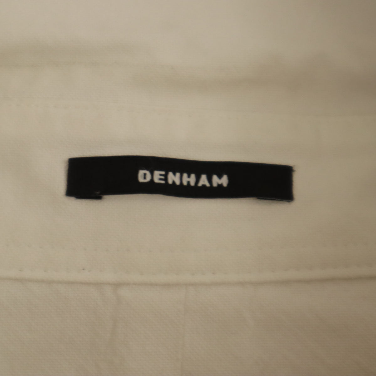 DENHAM デンハム ポルトガル製 長袖 ボタンダウンシャツ L ホワイト メンズ