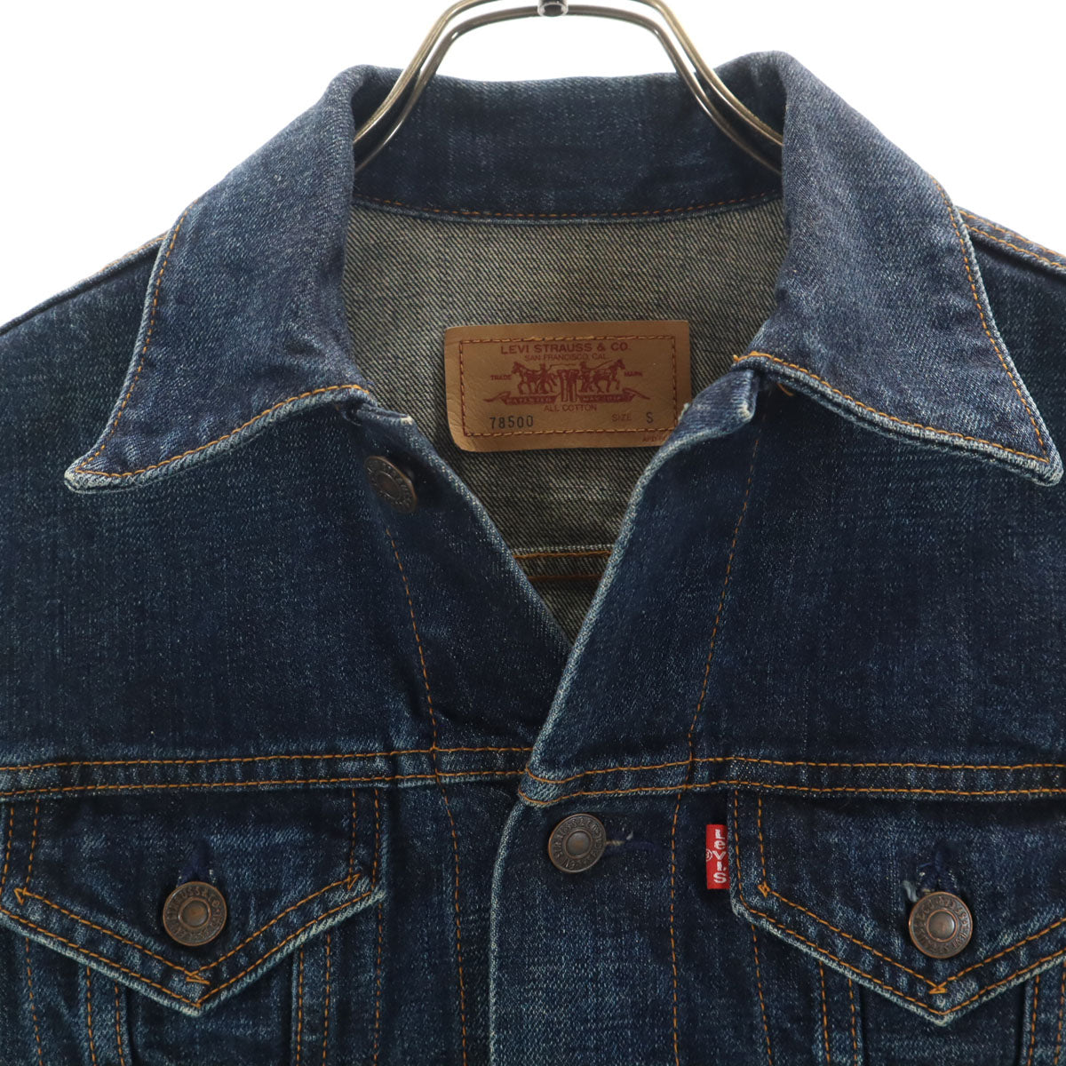 Levi's リーバイス 90s 78500 日本製 オールド デニムジャケット S インディゴ ジージャン トラッカー レディース