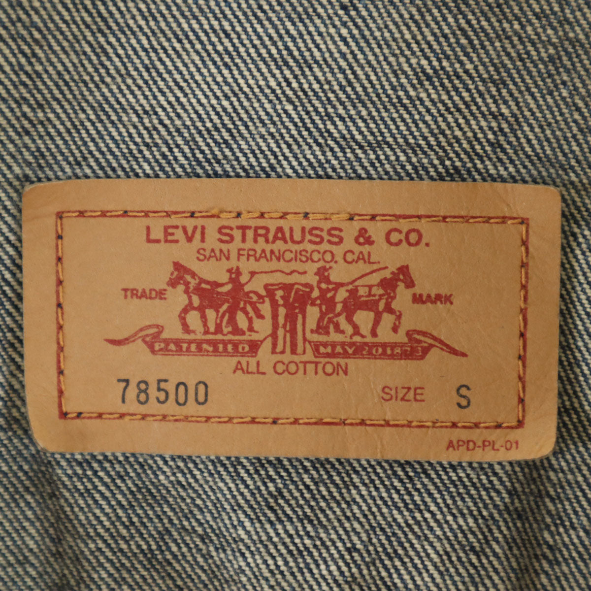 Levi's リーバイス 90s 78500 日本製 オールド デニムジャケット S インディゴ ジージャン トラッカー レディース