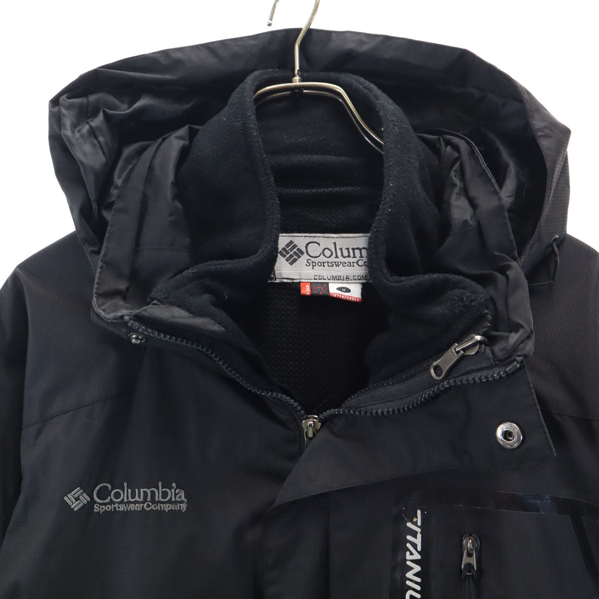 Columbia コロンビア 3WAY アウトドアジャケット M 黒 GORE-TEX フリースライナー付 メンズ